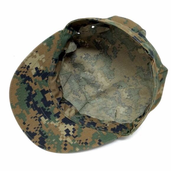 Vintage Military Cap Utility M.C. 1988 Made in USA Camo Hat - Men's Size Small - Picture 5 of 7